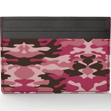 Lade das Bild in den Galerie-Viewer, Pink Camouflage Leather Card Holder by The Photo Access
