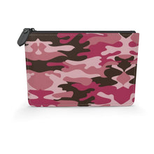 गैलरी व्यूवर में इमेज लोड करें, Pink Camouflage Leather Pouch by The Photo Access
