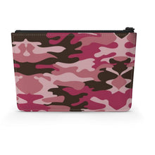 गैलरी व्यूवर में इमेज लोड करें, Pink Camouflage Leather Pouch by The Photo Access
