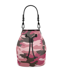 Load image into Gallery viewer, Pink Camouflage Bucket Bag by The Photo Access
