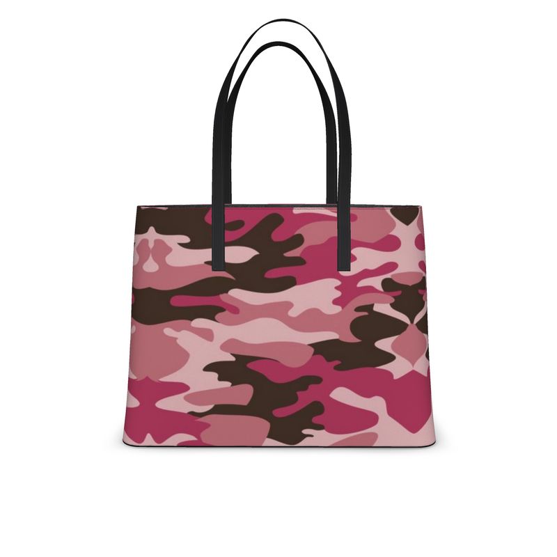 Pink Camouflage Kika Tote by The Photo Access