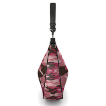 将图片加载到图库查看器，Pink Camouflage Curve Hobo Bag by The Photo Access
