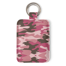 Load image into Gallery viewer, Pink Camouflage Leather Keychain by The Photo Access
