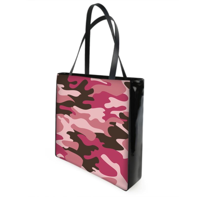 Pink Camouflage Shopper Bags by The Photo Access