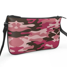 Cargar imagen en el visor de la galería, Pink Camouflage Pochette Double Zip Bag by The Photo Access
