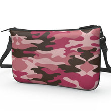 将图片加载到图库查看器，Pink Camouflage Pochette Double Zip Bag by The Photo Access
