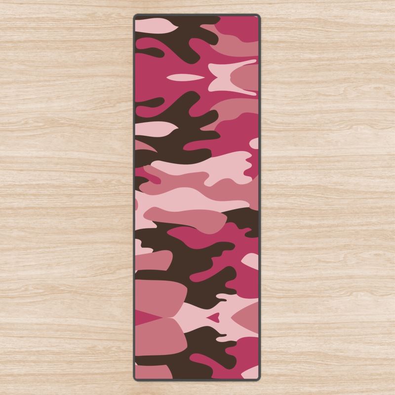 Pink Camouflage Yoga Mat by The Photo Access