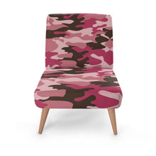 将图片加载到图库查看器，Pink Camouflage Occasional Chair by The Photo Access
