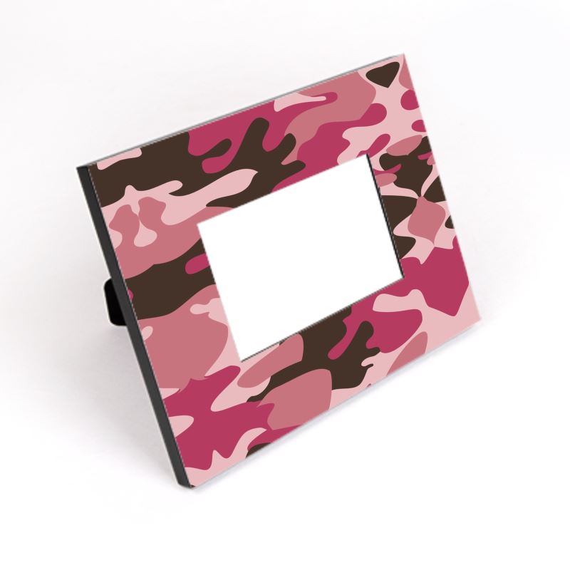 Pink Camouflage Cut-Out Picture Frame by The Photo Access