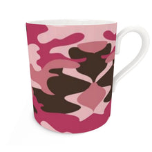 Load image into Gallery viewer, Pink Camouflage Bone China Mug by The Photo Access
