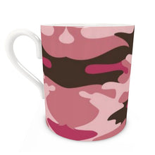 Load image into Gallery viewer, Pink Camouflage Bone China Mug by The Photo Access
