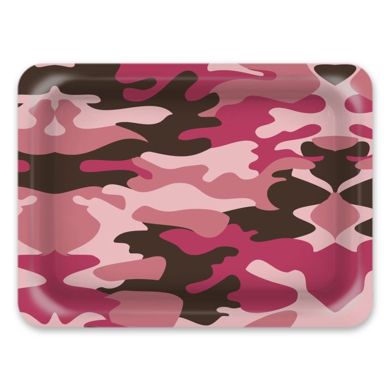 Pink Camouflage Serving Trays by The Photo Access