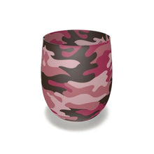 将图片加载到图库查看器，Pink Camouflage Water Glass by The Photo Access
