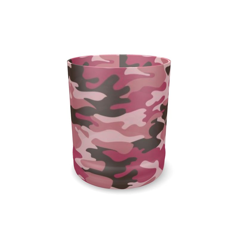 Pink Camouflage Whisky Glass by The Photo Access