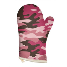 将图片加载到图库查看器，Pink Camouflage Oven Glove by The Photo Access
