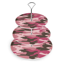 Load image into Gallery viewer, Pink Camouflage Cake Stand by The Photo Access
