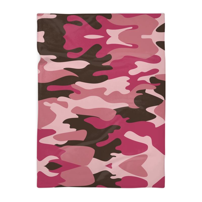 Pink Camouflage Blanket by The Photo Access