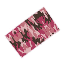 Load image into Gallery viewer, Pink Camouflage Bath Towels by The Photo Access
