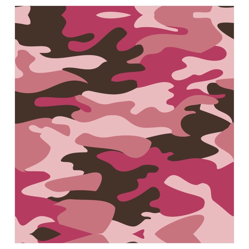 Pink Camouflage Curtains by The Photo Access