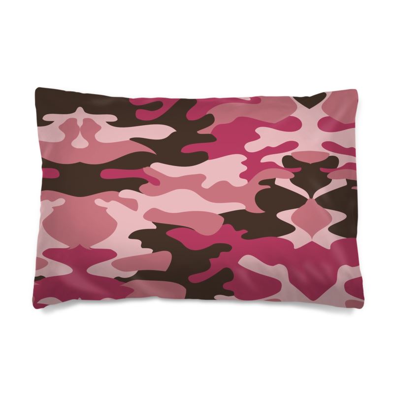 Pink Camouflage Pillow Cases sizes by The Photo Access