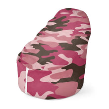将图片加载到图库查看器，Pink Camouflage Bean Bag Cover by The Photo Access
