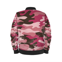 Cargar imagen en el visor de la galería, Pink Camouflage Mens Bomber Jacket by The Photo Access
