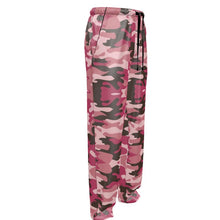 将图片加载到图库查看器，Pink Camouflage Mens Silk Pajama Bottoms by The Photo Access
