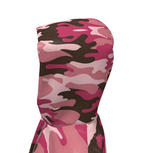 गैलरी व्यूवर में इमेज लोड करें, Pink Camouflage Womens Hooded Rain Mac by The Photo Access
