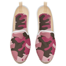 Load image into Gallery viewer, Pink Camouflage Loafer Espadrilles by The Photo Access
