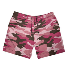 गैलरी व्यूवर में इमेज लोड करें, Pink Camouflage Mens Swimming Shorts by The Photo Access
