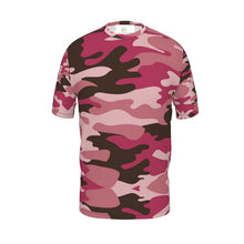 गैलरी व्यूवर में इमेज लोड करें, Pink Camouflage Mens Cut and Sew T-Shirt by The Photo Access
