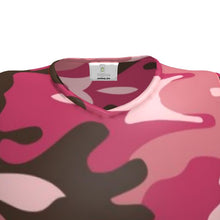 Load image into Gallery viewer, Pink Camouflage Mens Slim Fit Sleeveless Top with Round and V-neck by The Photo Access
