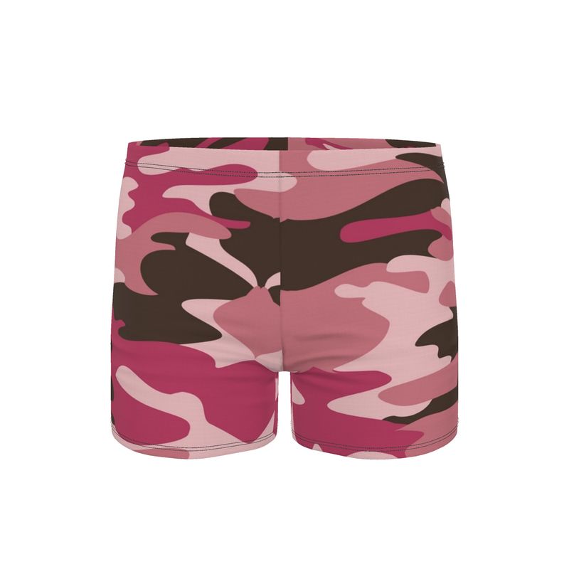 Pink Camouflage Swimming Trunks by The Photo Access
