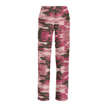 Load image into Gallery viewer, Pink Camouflage Ladies Silk Pajama Bottoms by The Photo Access
