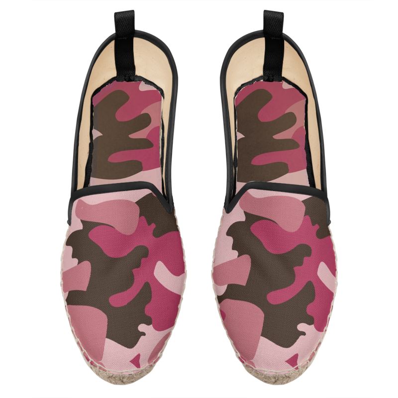 Pink Camouflage Loafer Espadrilles by The Photo Access