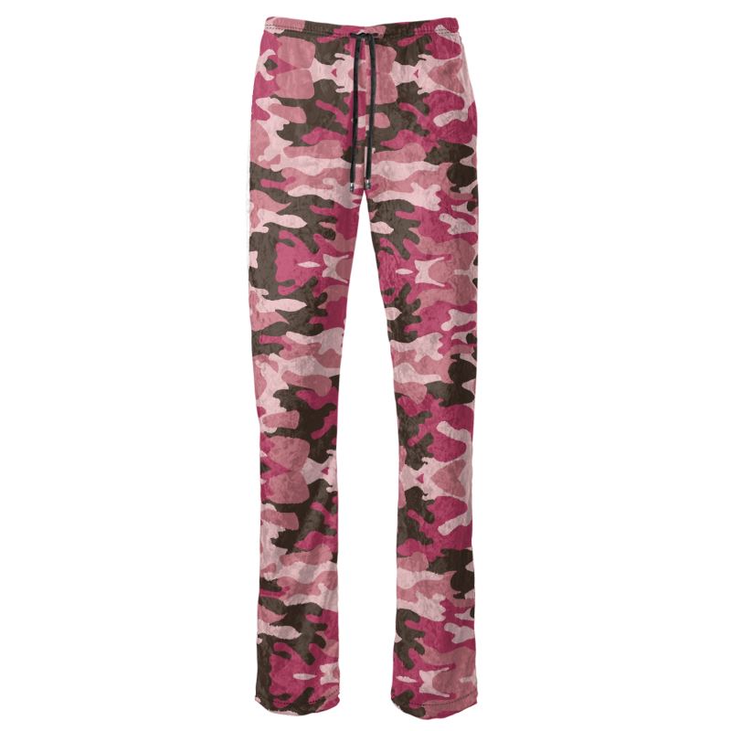 Pink Camouflage Womens Trousers by The Photo Access