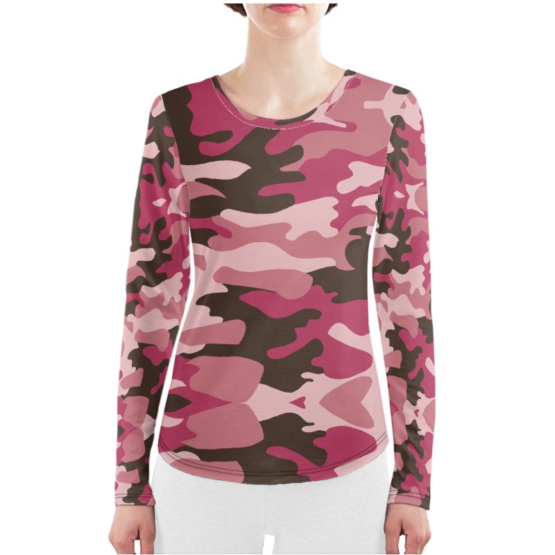 Pink Camouflage Ladies Night Set by The Photo Access