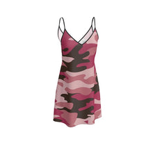 将图片加载到图库查看器，Pink Camouflage Slip Dress by The Photo Access
