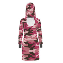 Cargar imagen en el visor de la galería, Pink Camouflage Hoody Dress by The Photo Access
