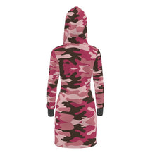 Load image into Gallery viewer, Pink Camouflage Hoody Dress by The Photo Access
