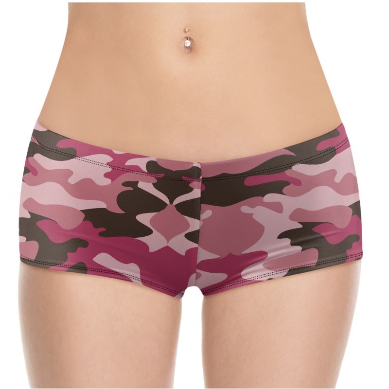 Pink Camouflage Hot Pants by The Photo Access