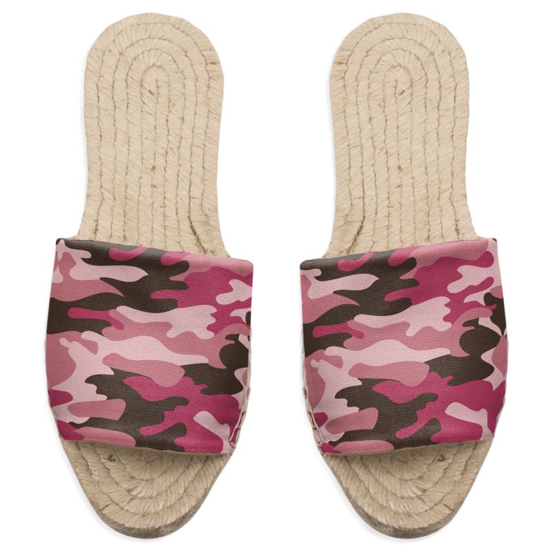 Pink Camouflage Sandal Espadrilles by The Photo Access