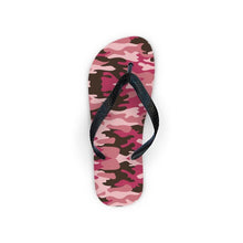 Load image into Gallery viewer, Pink Camouflage Flip Flops by The Photo Access
