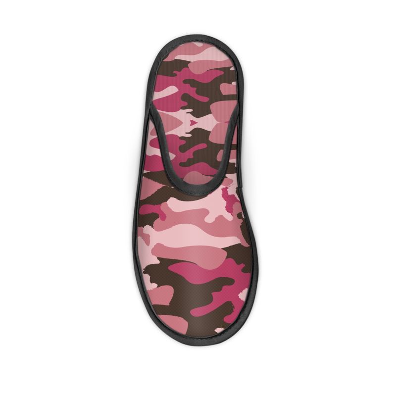 Pink Camouflage Slippers by The Photo Access