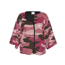 Load image into Gallery viewer, Pink Camouflage Kimono Jacket by The Photo Access
