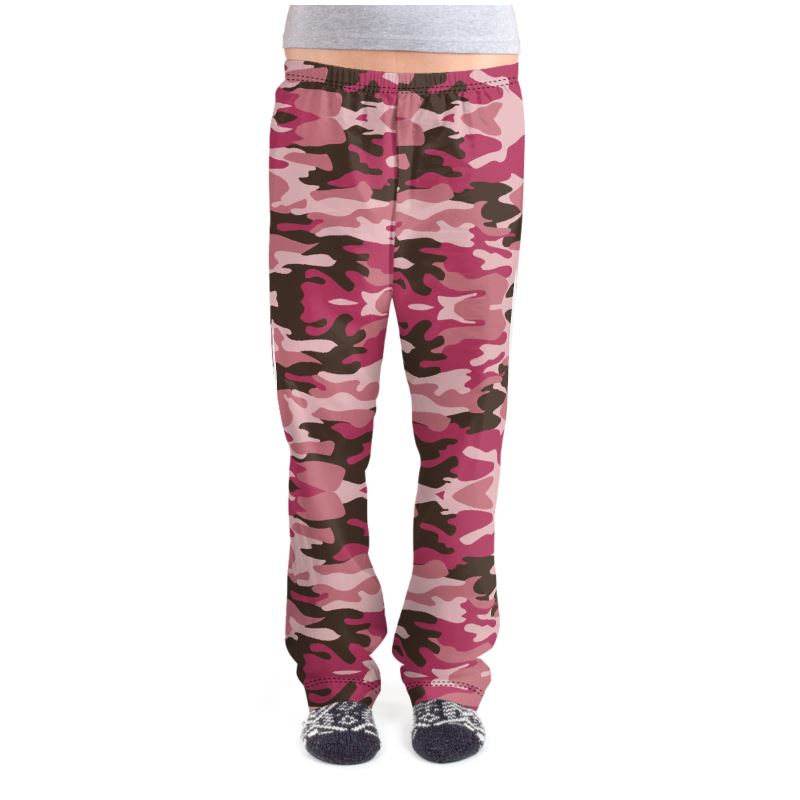 Pink Camouflage Ladies Pajama Bottoms by The Photo Access