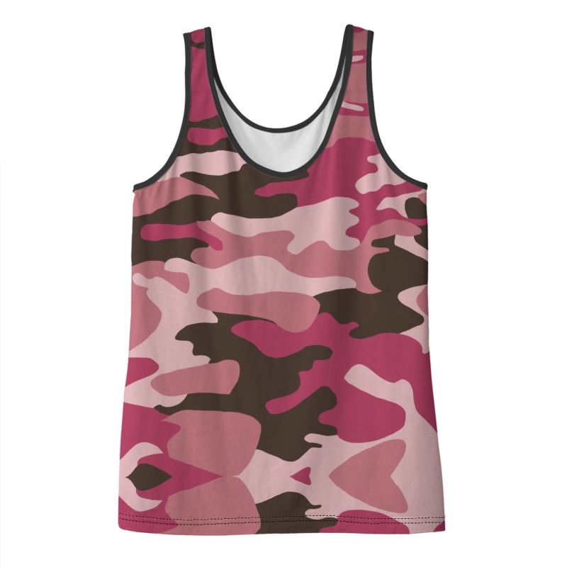 Pink Camouflage Ladies Tank Top by The Photo Access