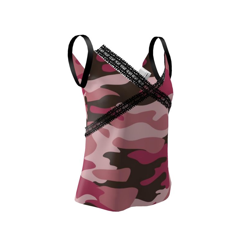 Pink Camouflage Cami Top by The Photo Access