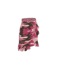 गैलरी व्यूवर में इमेज लोड करें, Pink Camouflage Flounce Skirt by The Photo Access
