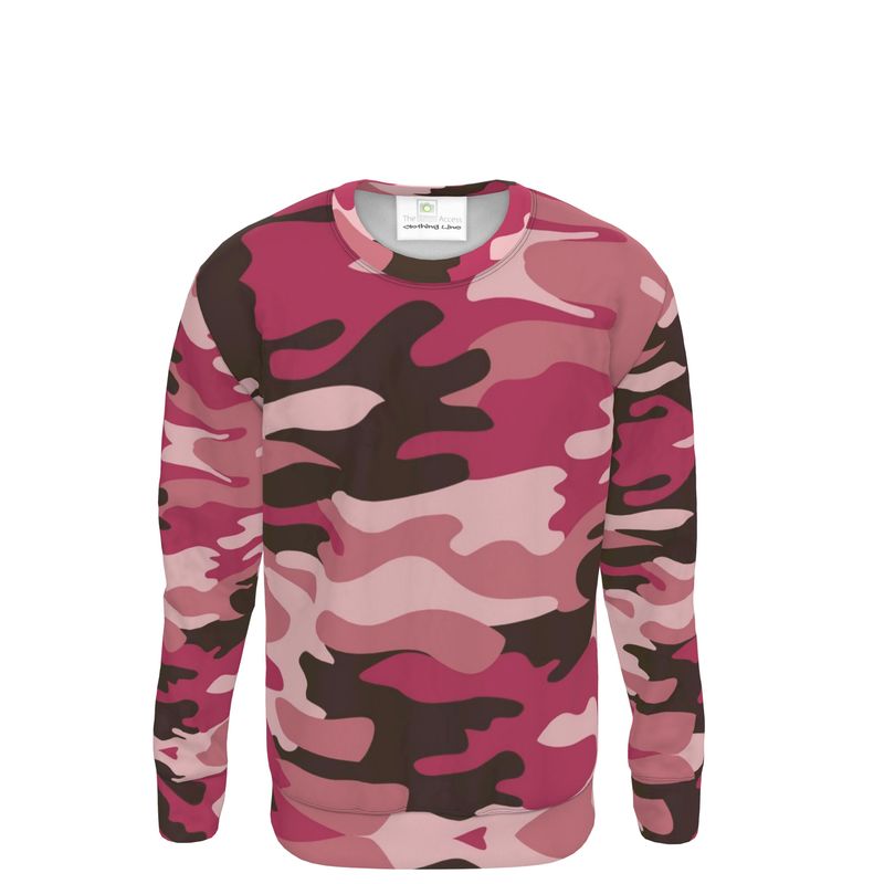 Pink Camouflage Sweatshirt by The Photo Access